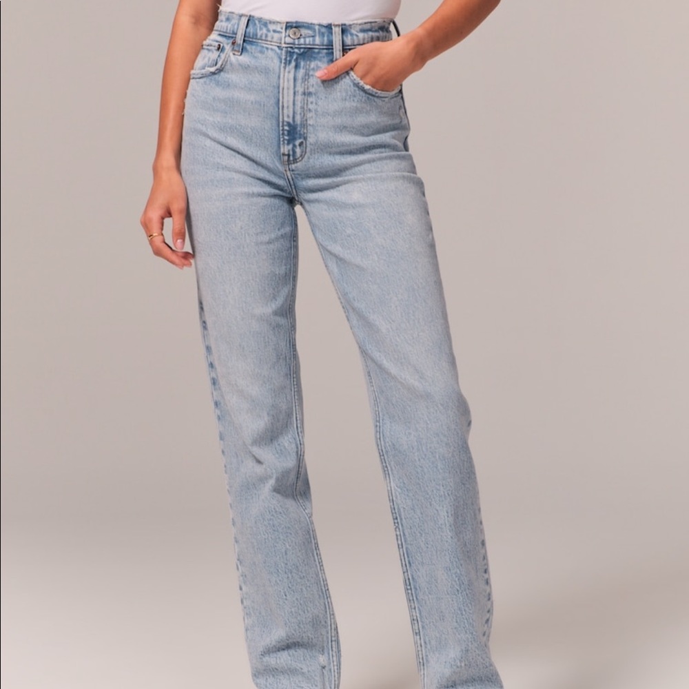 Abercrombie curve love 90s straight jeans